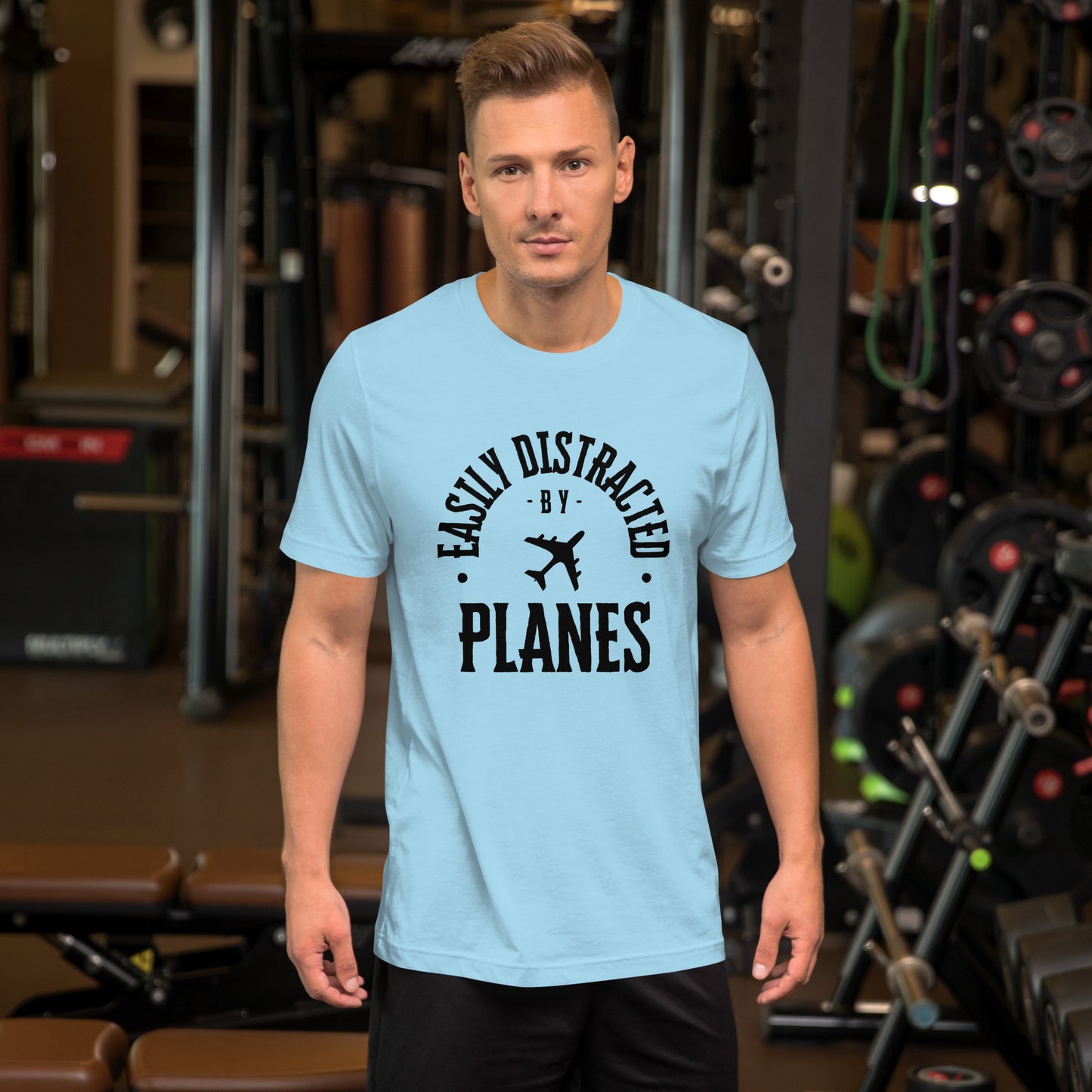 "Easily Distracted by Planes" - Unisex t-shirt