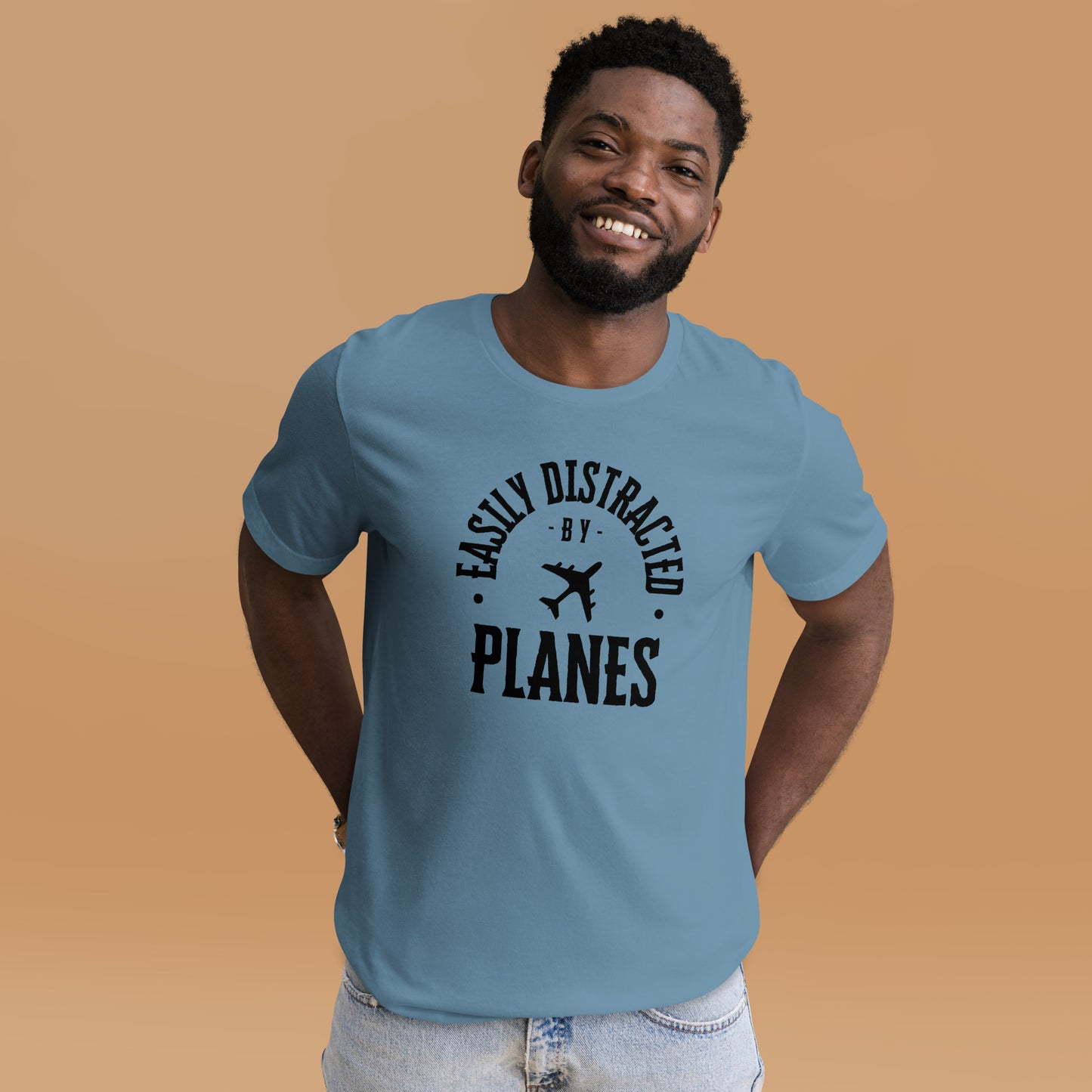"Easily Distracted by Planes" - Unisex t-shirt