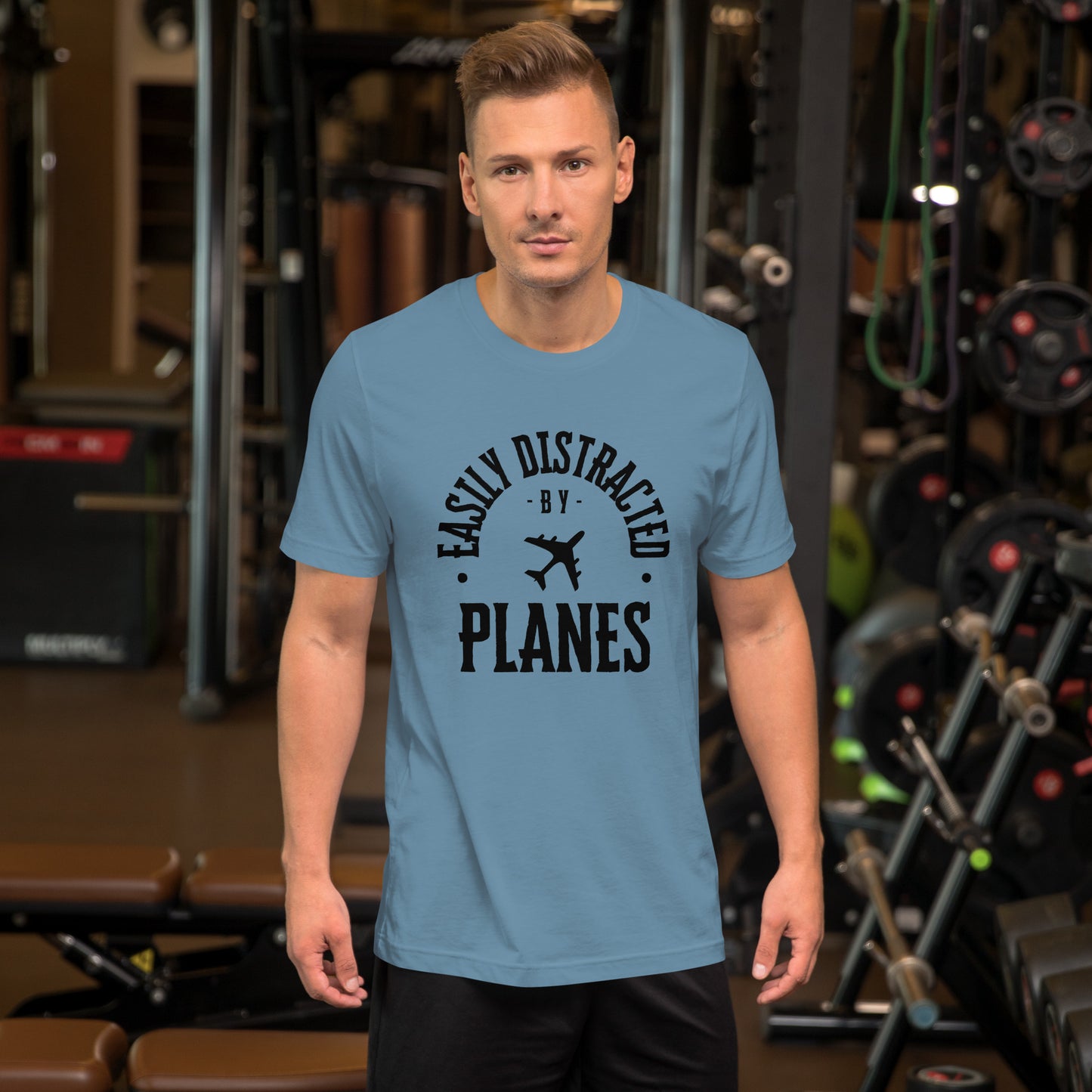 "Easily Distracted by Planes" - Unisex t-shirt