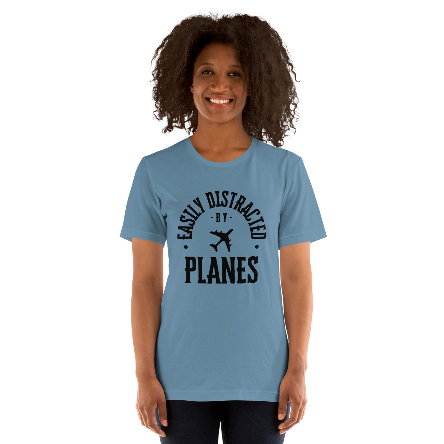 "Easily Distracted by Planes" - Unisex t-shirt