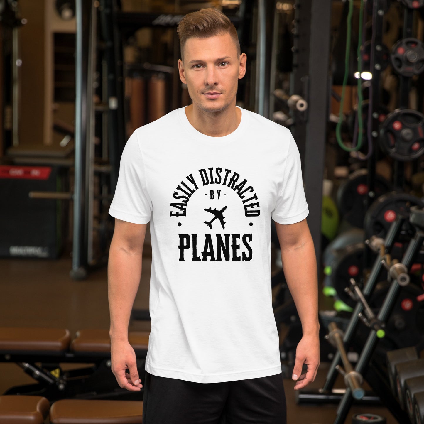 "Easily Distracted by Planes" - Unisex t-shirt
